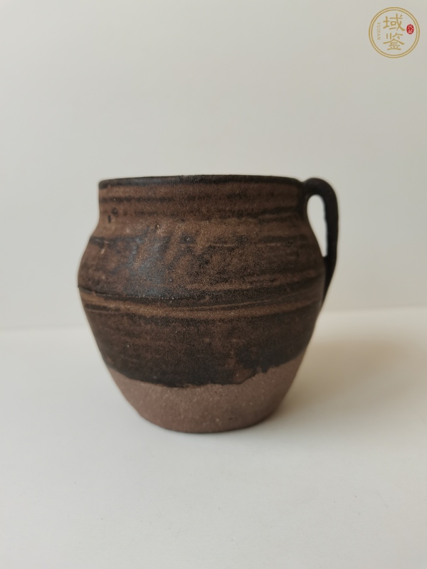 古玩陶瓷贛州窯褐釉公道杯真品鑒賞圖