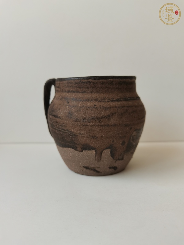 古玩陶瓷贛州窯褐釉公道杯真品鑒賞圖