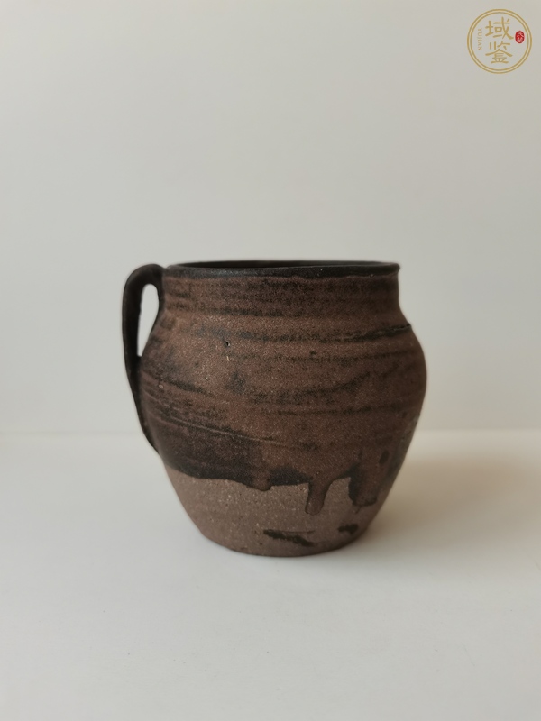 古玩陶瓷贛州窯褐釉公道杯真品鑒賞圖