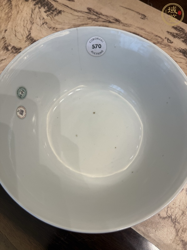 古玩陶瓷粉彩花鳥(niǎo)紋大碗真品鑒賞圖