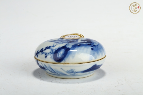 古玩清晚·青花人物故事紋蓋盒真品鑒賞圖