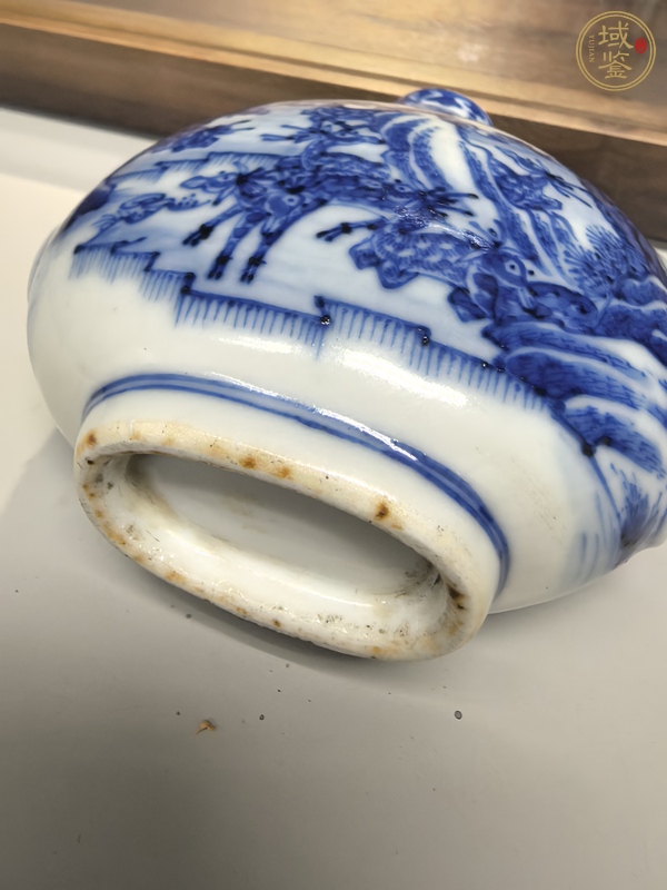 古玩陶瓷鹿紋青花鼻煙壺真品鑒賞圖