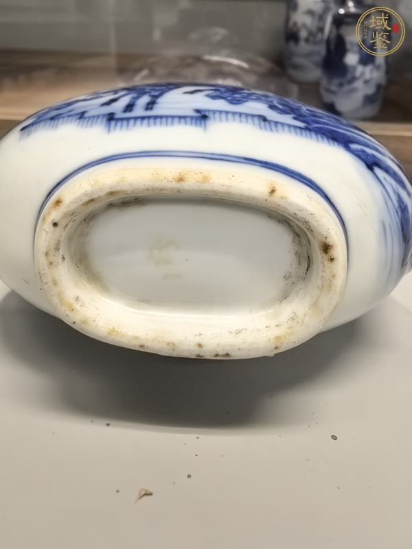 古玩陶瓷鹿紋青花鼻煙壺真品鑒賞圖