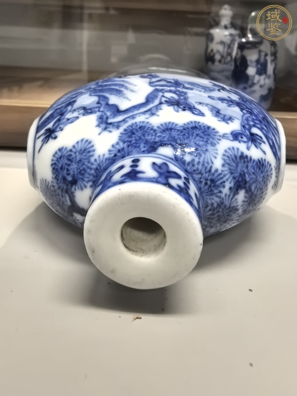 古玩陶瓷鹿紋青花鼻煙壺真品鑒賞圖