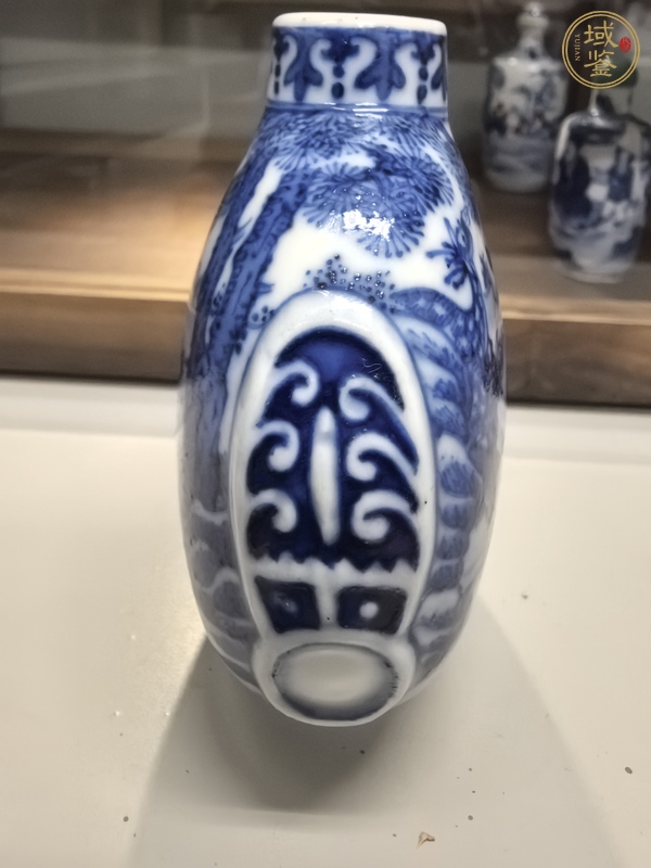 古玩陶瓷鹿紋青花鼻煙壺真品鑒賞圖