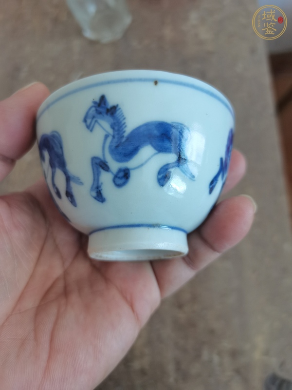 古玩青花杯真品鑒賞圖