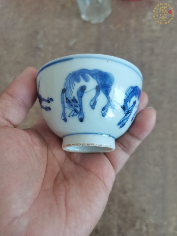 古玩陶瓷青花杯真品鑒賞圖