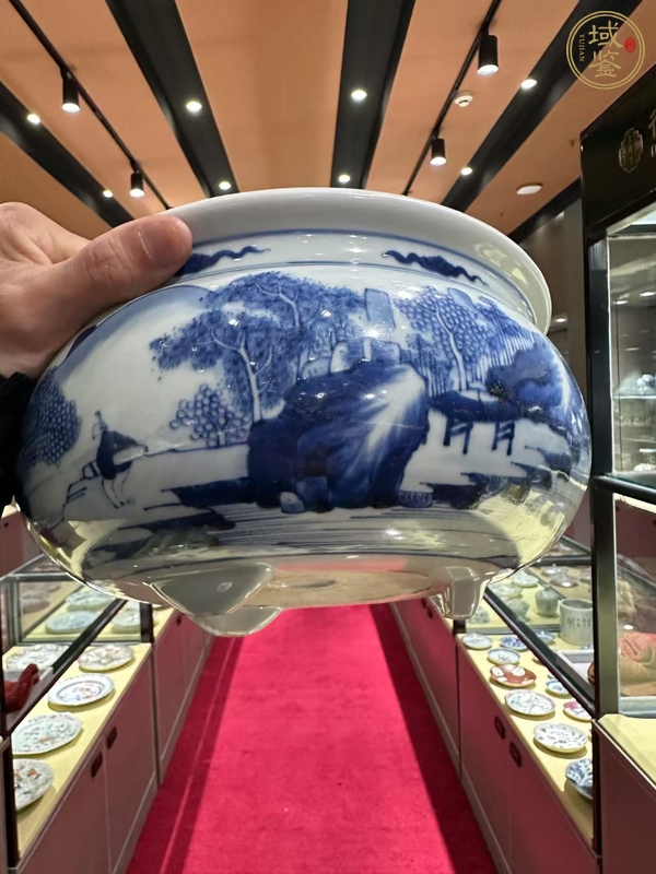 古玩陶瓷青花香爐真品鑒賞圖