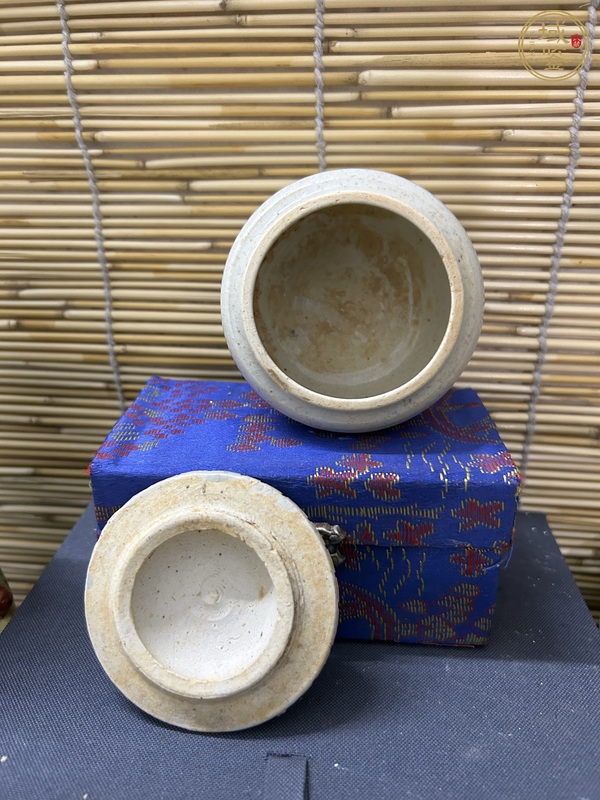 古玩陶瓷青白釉蓋罐真品鑒賞圖