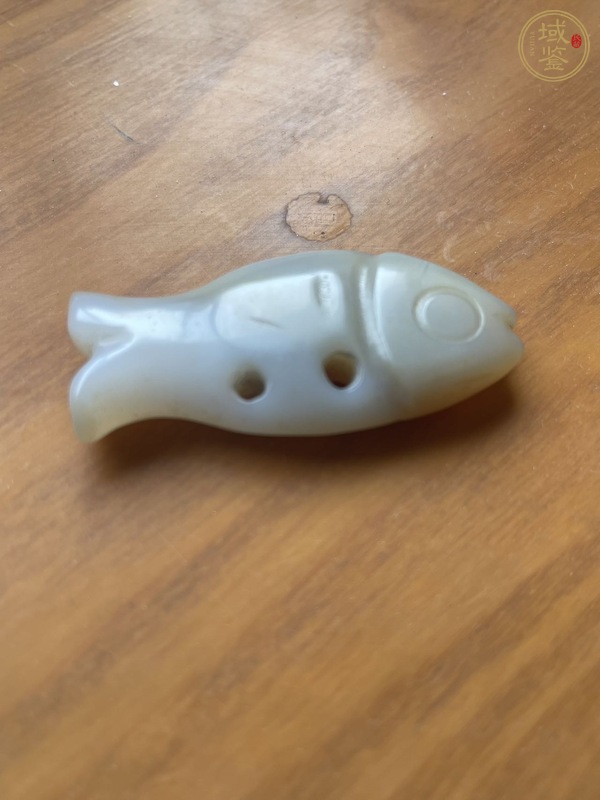 古玩玉器瑪瑙魚型件真品鑒賞圖