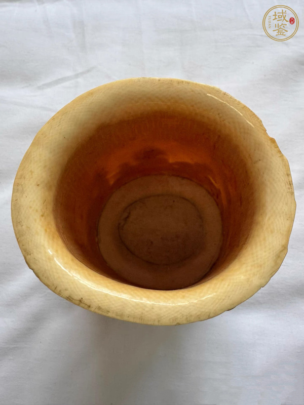 古玩雜項牙雕筆筒真品鑒賞圖
