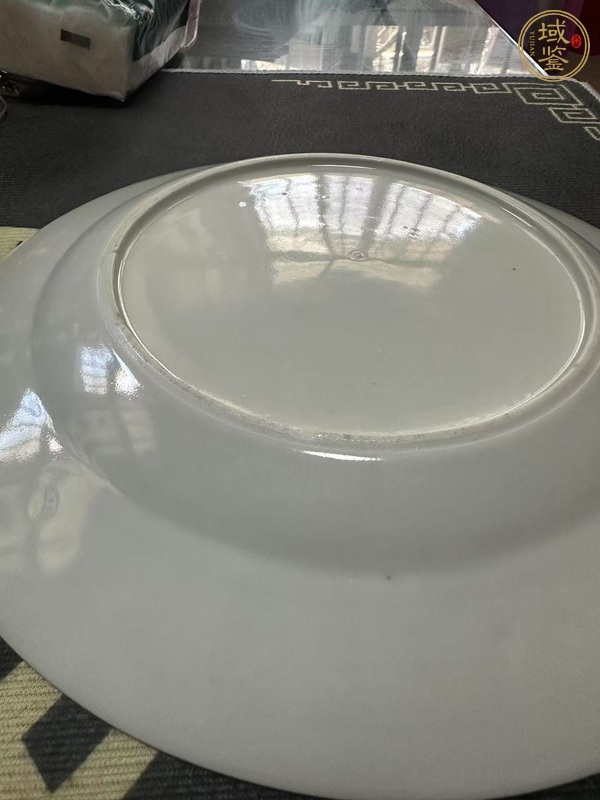古玩陶瓷粉彩花鳥紋盤真品鑒賞圖