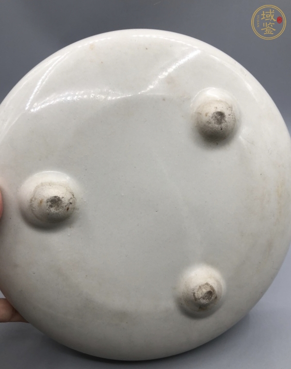 古玩陶瓷白釉水洗真品鑒賞圖