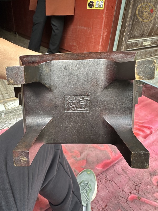 古玩銅器朝冠耳銅爐真品鑒賞圖