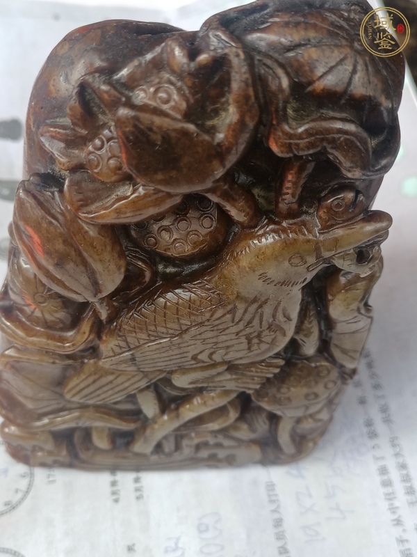 古玩玉器和田玉雕“花鳥”擺件真品鑒賞圖