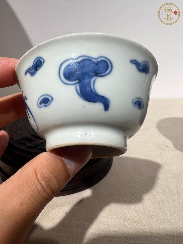 古玩陶瓷青花龍紋杯，注意品相真品鑒賞圖