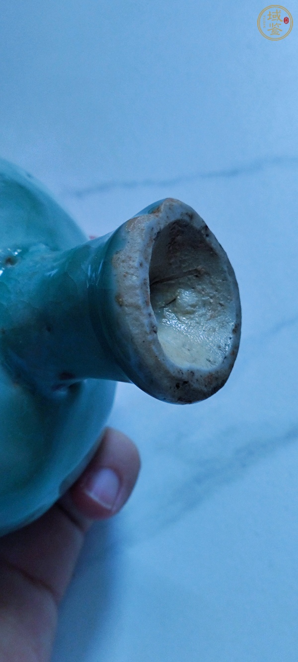 古玩陶瓷龍泉青瓷褐彩高足杯真品鑒賞圖