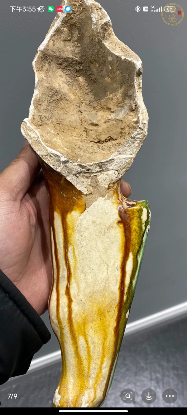 古玩陶瓷三彩標本真品鑒賞圖