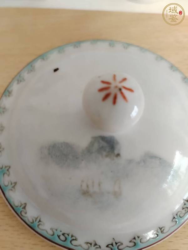 古玩陶瓷人物紋執(zhí)杯真品鑒賞圖