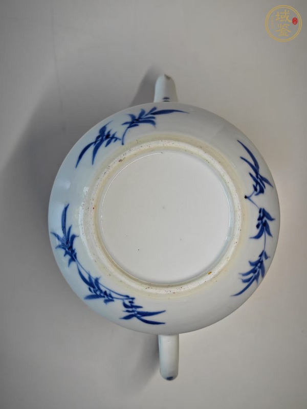 古玩陶瓷青花博古圖茶壺真品鑒賞圖