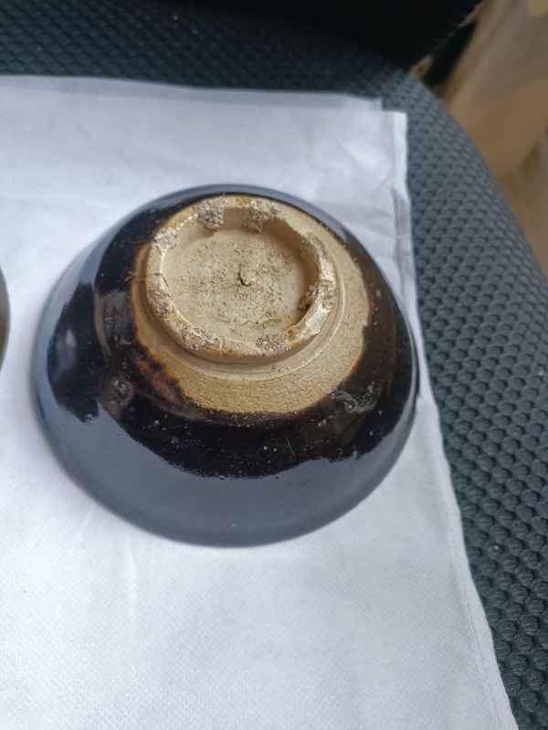 古玩陶瓷元末明初磁州窯淄素碗拍賣，當前價格38元