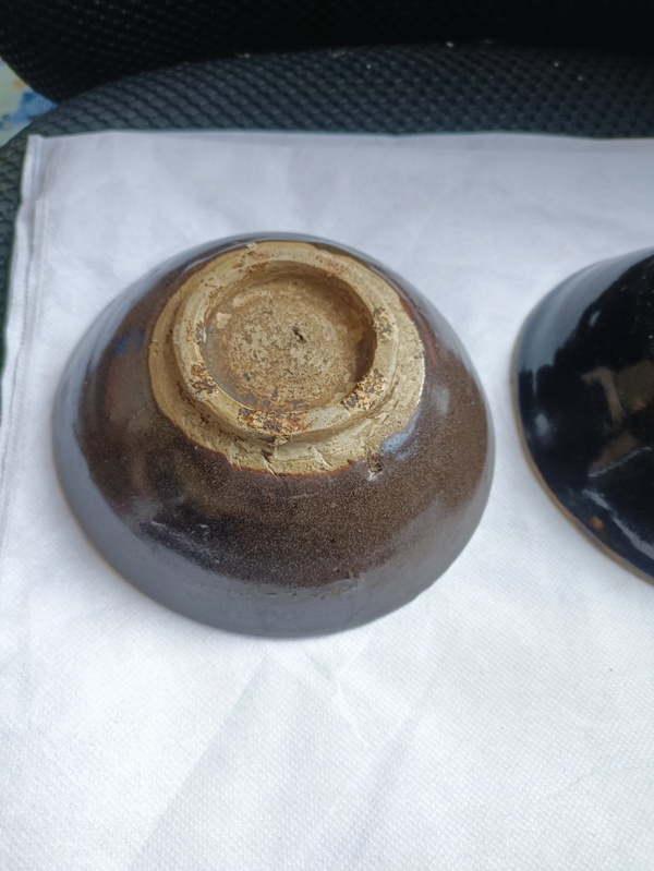 古玩陶瓷元末明初磁州窯淄素碗拍賣，當前價格38元