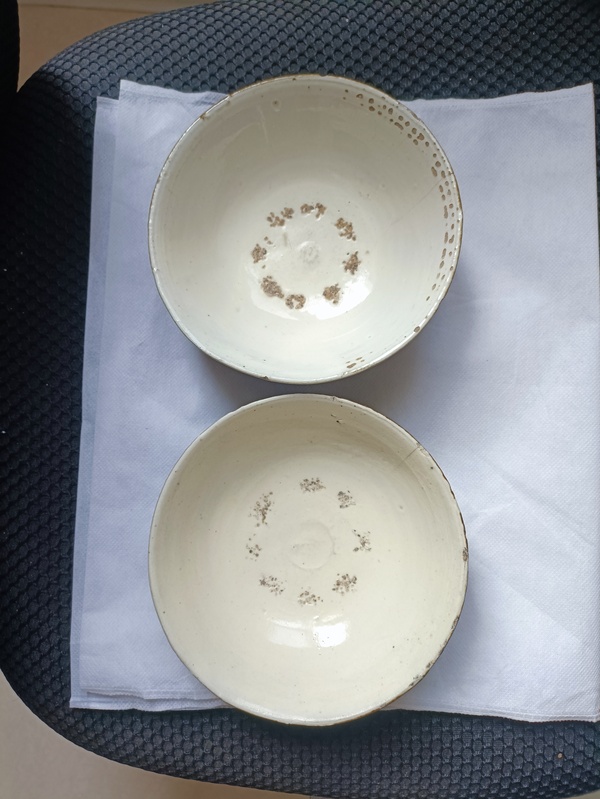 古玩陶瓷元末明初磁州窯淄素碗拍賣，當前價格38元