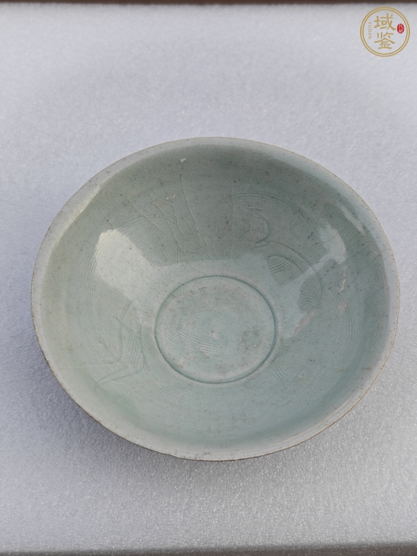 古玩陶瓷青白釉雙魚斗笠碗真品鑒賞圖