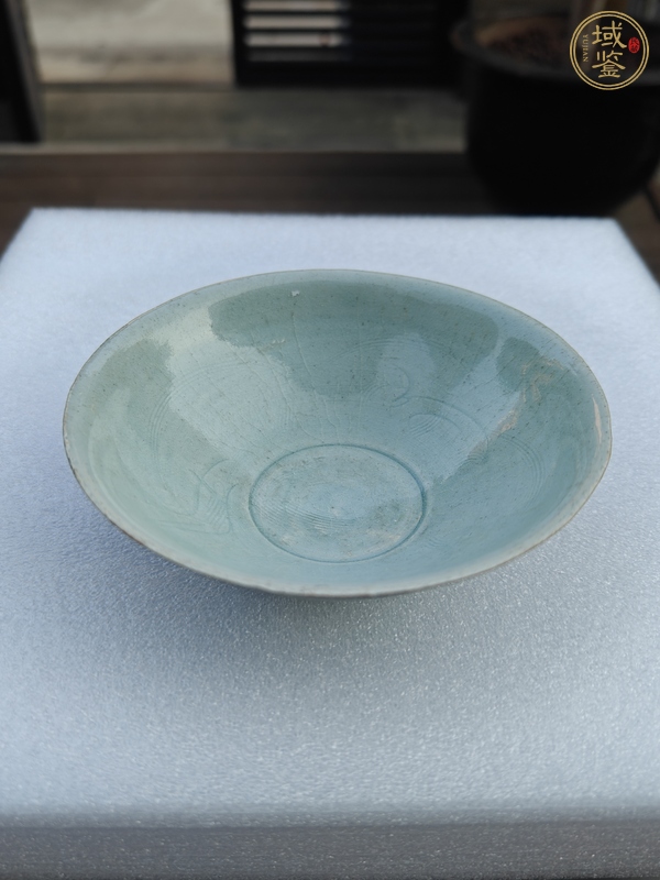 古玩陶瓷青白釉雙魚斗笠碗真品鑒賞圖