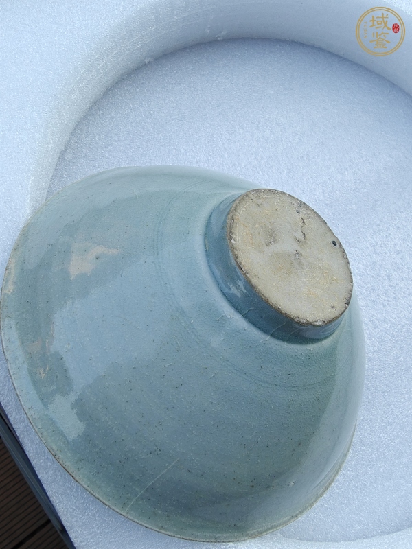 古玩陶瓷青白釉雙魚斗笠碗真品鑒賞圖