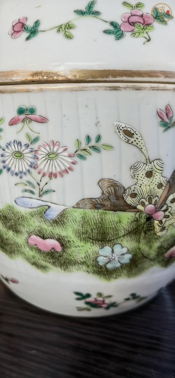 古玩陶瓷粉彩蓋罐真品鑒賞圖
