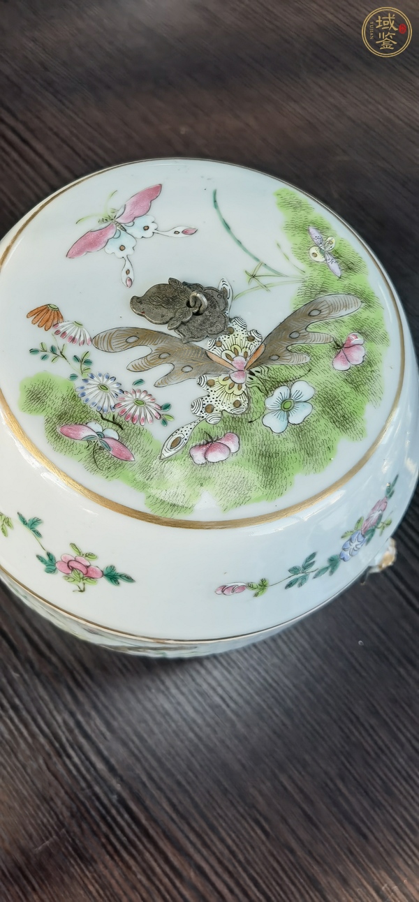 古玩陶瓷粉彩蓋罐真品鑒賞圖