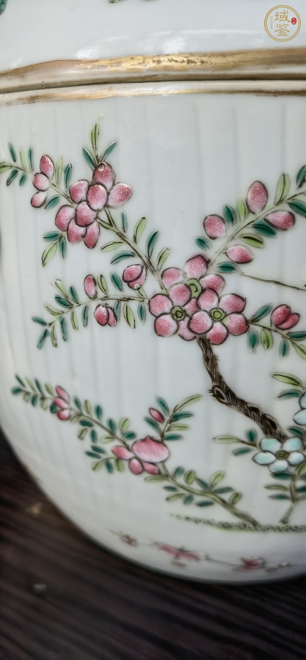 古玩陶瓷粉彩蓋罐真品鑒賞圖