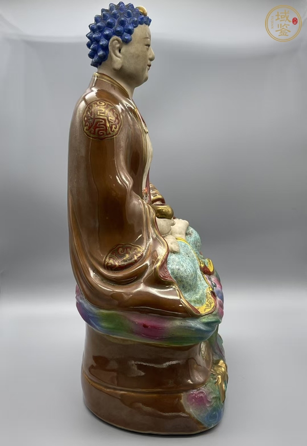 古玩陶瓷釋迦摩尼佛塑像真品鑒賞圖