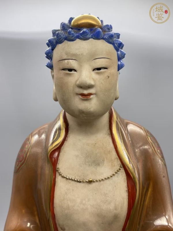 古玩陶瓷釋迦摩尼佛塑像真品鑒賞圖