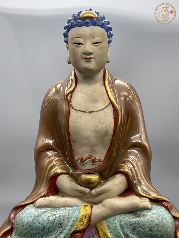 古玩陶瓷釋迦摩尼佛塑像真品鑒賞圖