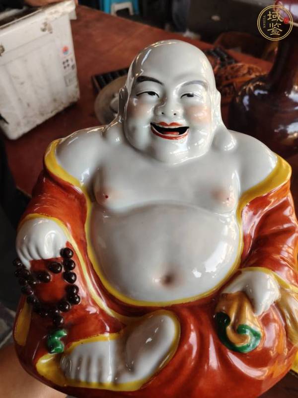 古玩陶瓷彌勒佛真品鑒賞圖