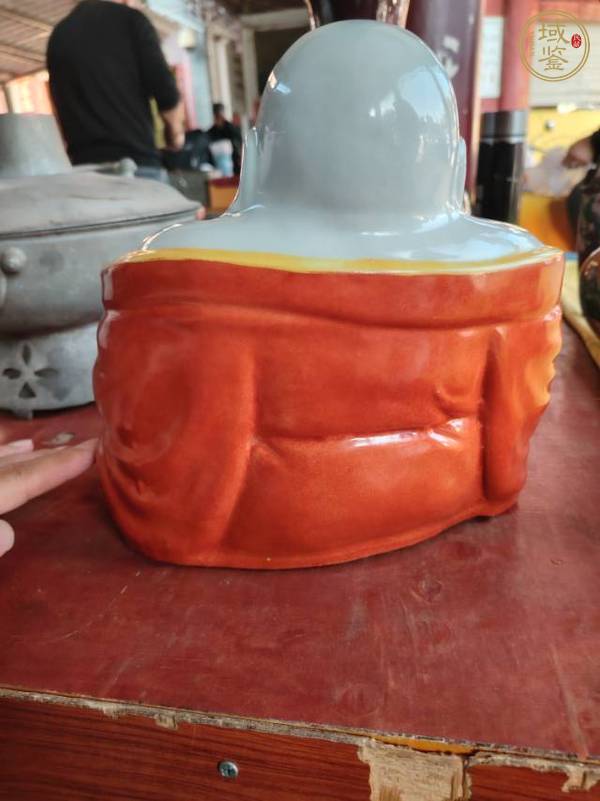 古玩陶瓷彌勒佛真品鑒賞圖
