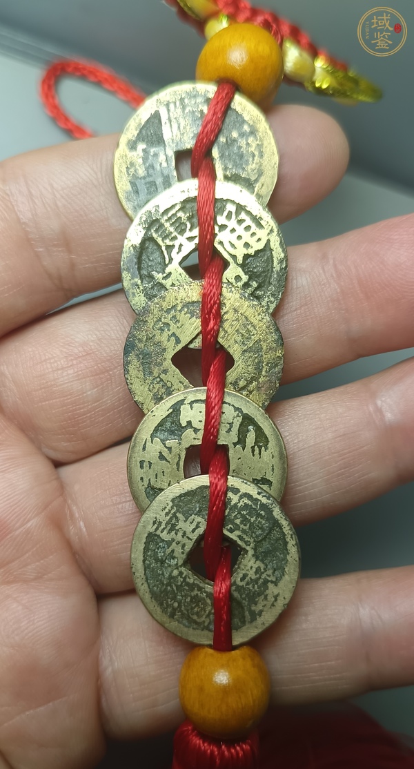 古玩清代五帝錢真品鑒賞圖