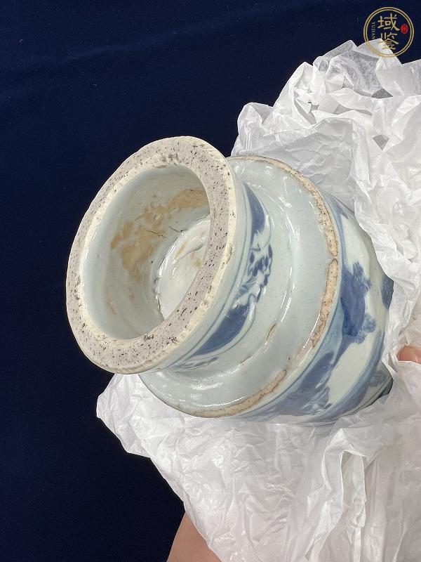 古玩陶瓷青花人物故事紋香爐真品鑒賞圖