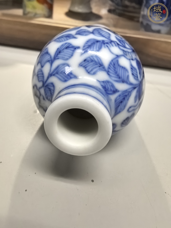 古玩陶瓷青花釉里紅龍穿花卉梅瓶鼻煙壺真品鑒賞圖