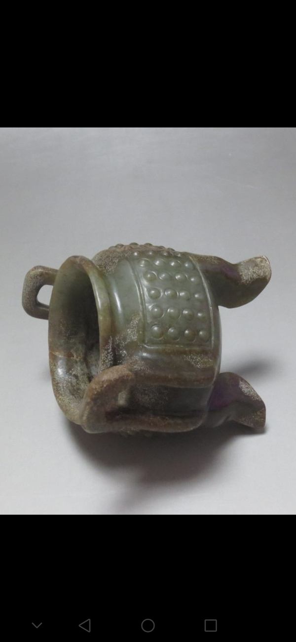 古玩玉器和田玉雕仿古“玉爐”拍賣，當前價格1288元