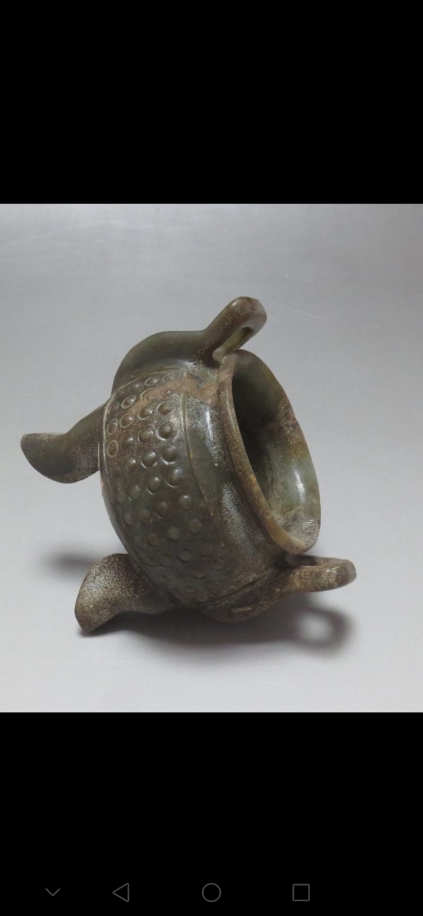 古玩玉器和田玉雕仿古“玉爐”拍賣，當前價格1288元