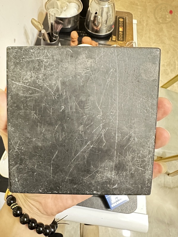 古玩雜項盒蓋硯真品鑒賞圖