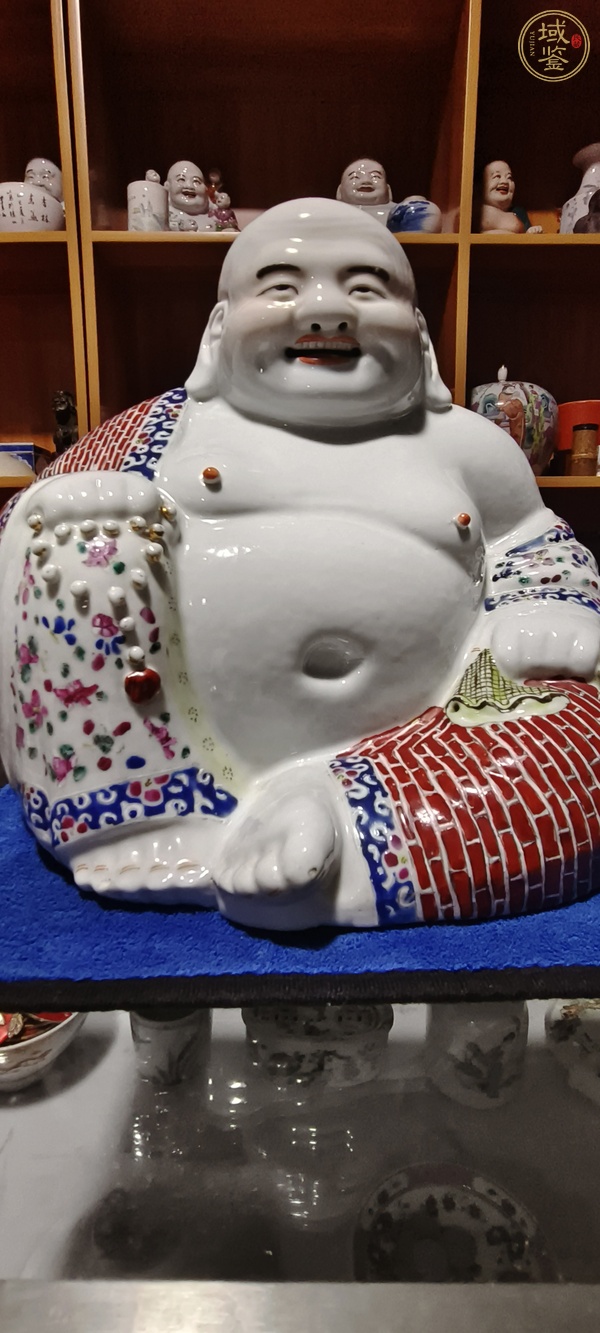 古玩陶瓷彌勒佛塑像真品鑒賞圖