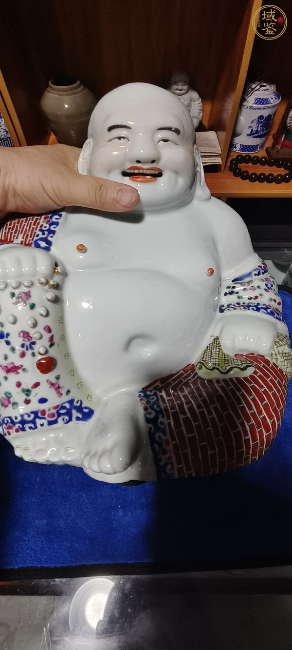 古玩陶瓷彌勒佛塑像真品鑒賞圖