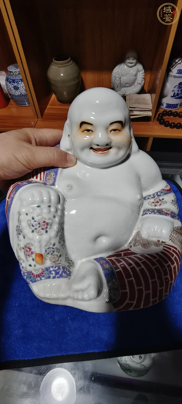 古玩陶瓷袈裟羅漢真品鑒賞圖