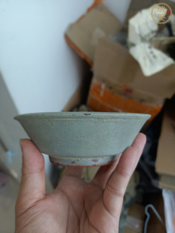 古玩陶瓷龍泉青瓷水洗真品鑒賞圖
