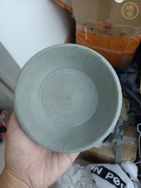 古玩陶瓷龍泉青瓷水洗真品鑒賞圖