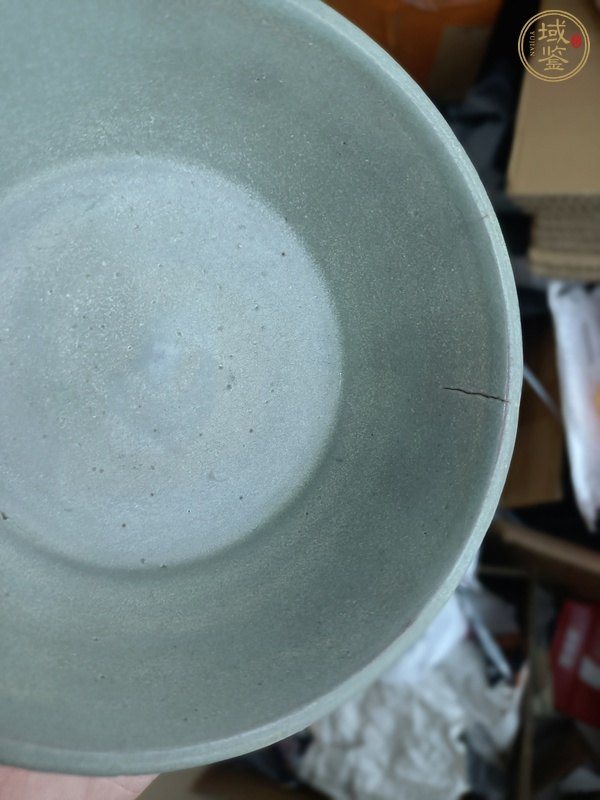 古玩陶瓷龍泉青瓷水洗真品鑒賞圖